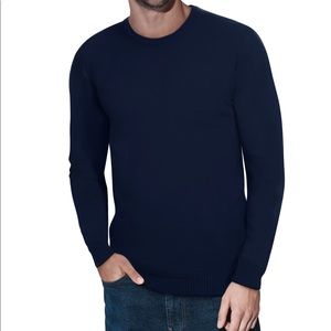 Men’s XRAY JEANS CLASSIC CREWNECK SWEATER NAVY SIZE LARGE
